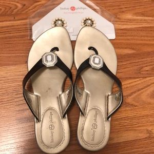 Lindsay Phillips Interchangeable Sandals Size 10